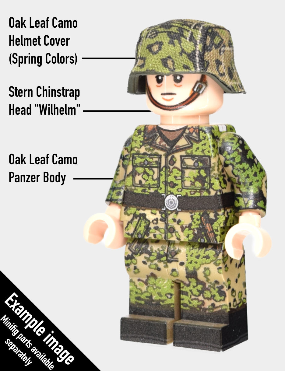 Thumbnail: Oak Leaf Camo Helmet Cover Stahlhelm (Spring Colors)