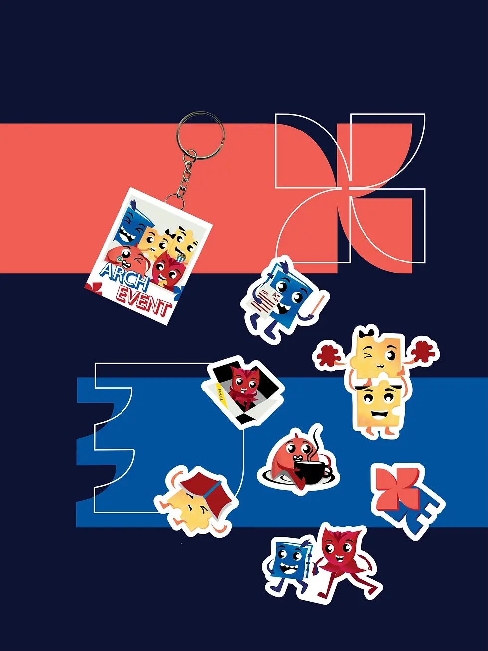 Keychain + Sticker Pack
