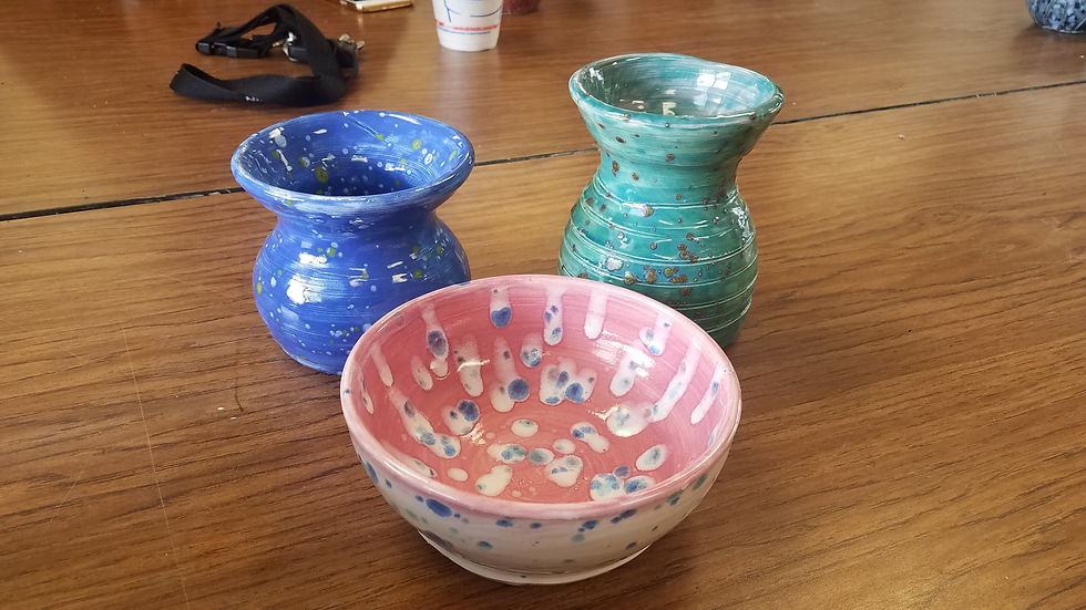 wheel-thrown pottery