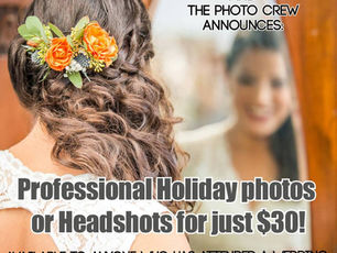 Professional Portraits for just $30!