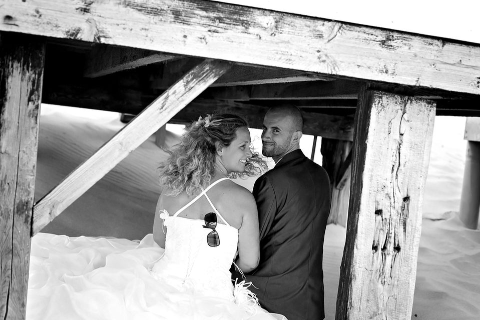 seance photo couple mariage plage Delphine Pitar
