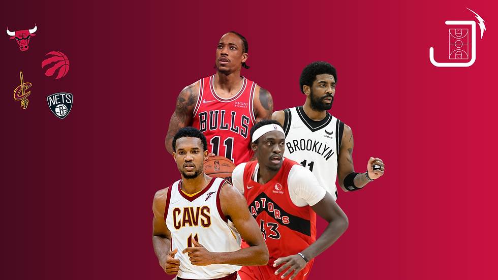 Off./Def. Ratings By Month, East 5-8 Seeds