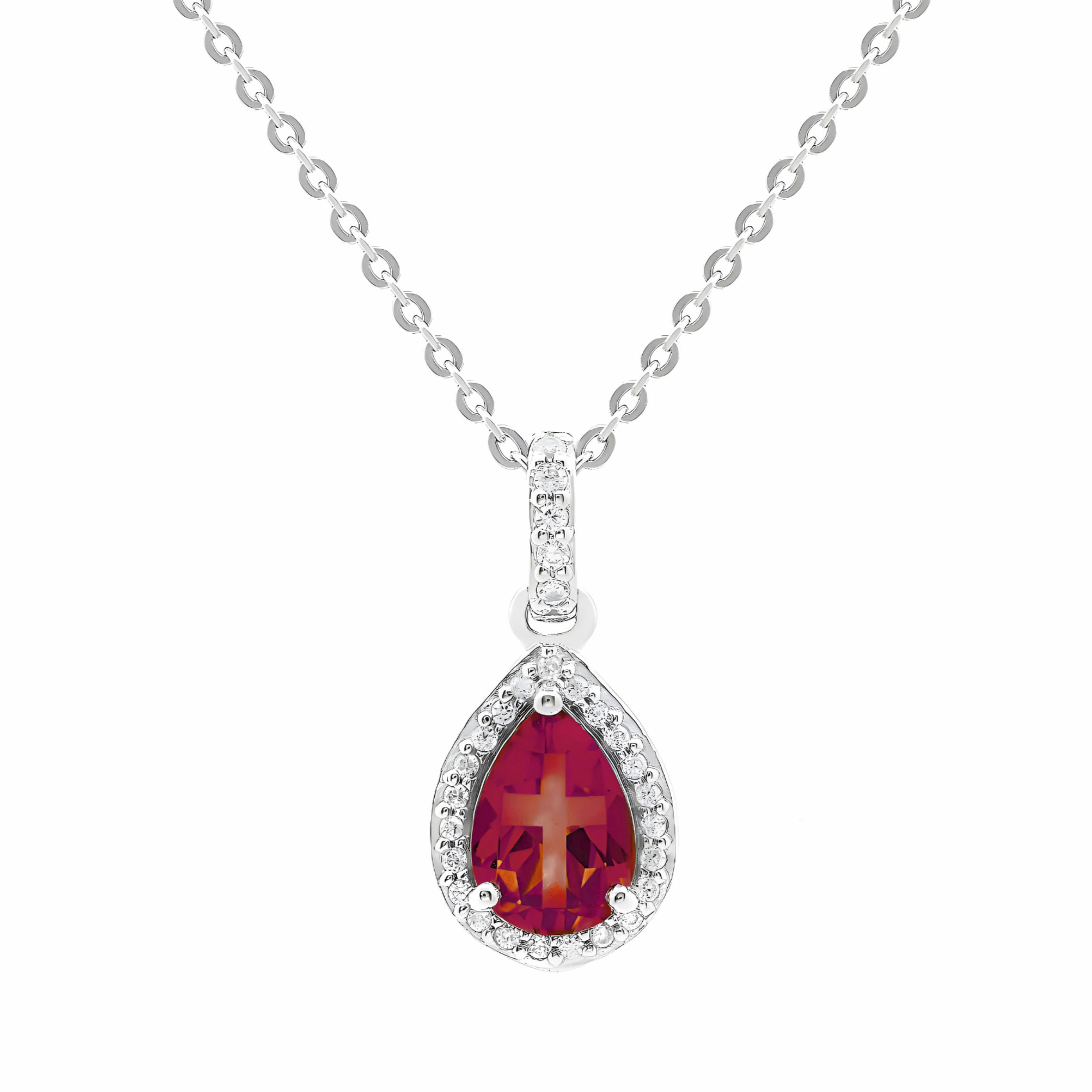 Heavenly Grace Garnet Pendant