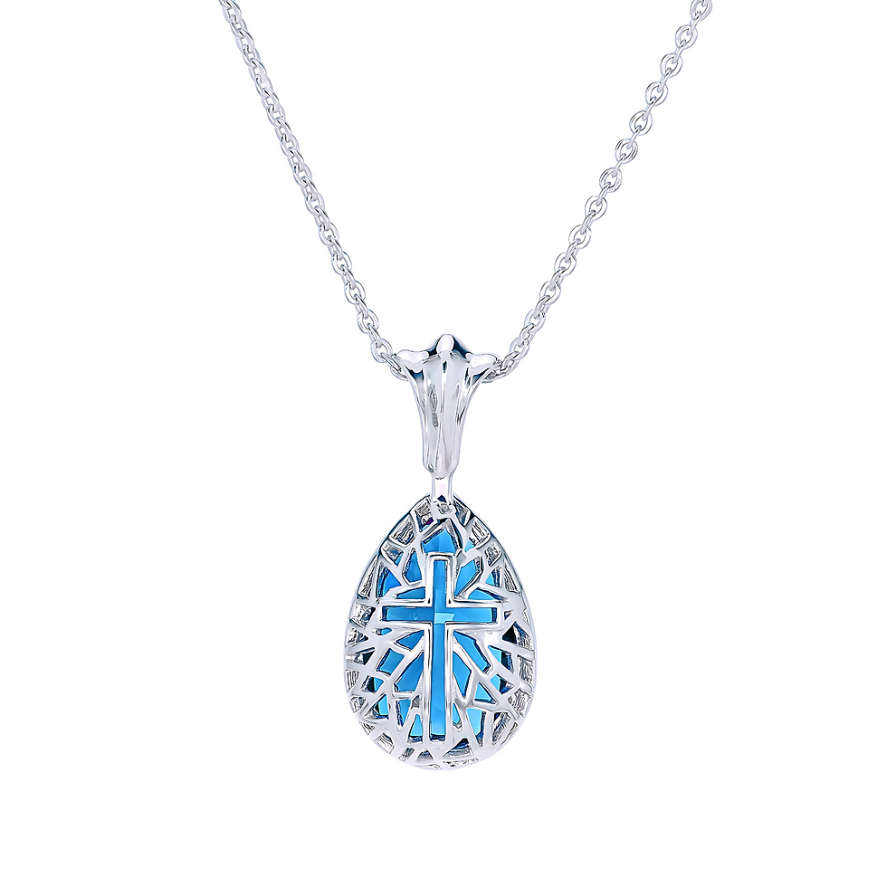 Thumbnail: Azure Grace Topaz Pendant