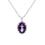 Thumbnail: Amethyst Cross Halo Pendant