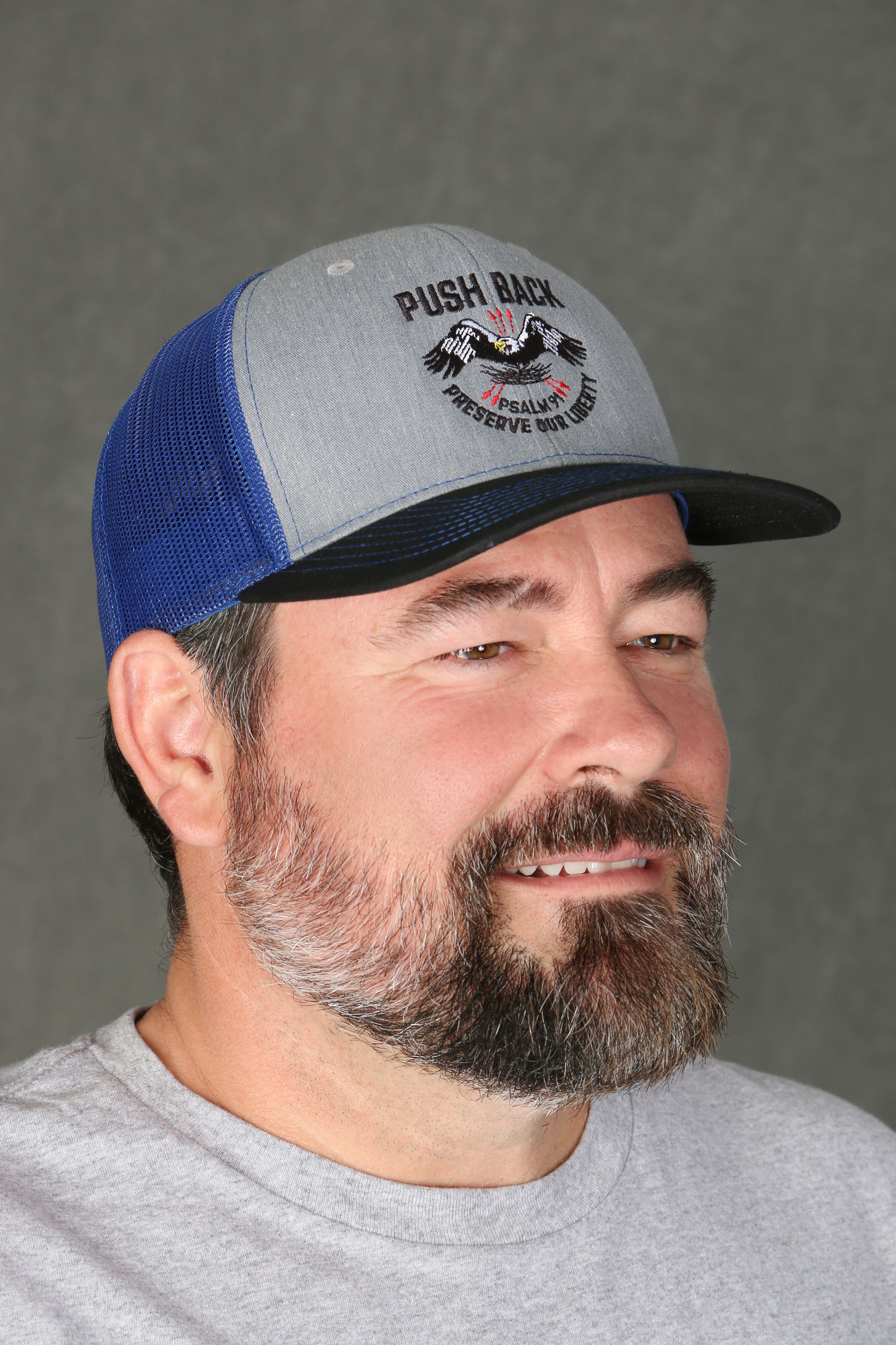 Push Back Grey/Navy Hat