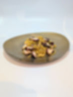 Homemade Spaghettoni , octopus , garlic, chilli