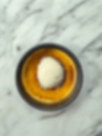 Orange Crème brûlée w/ Vanilla Ice Cream