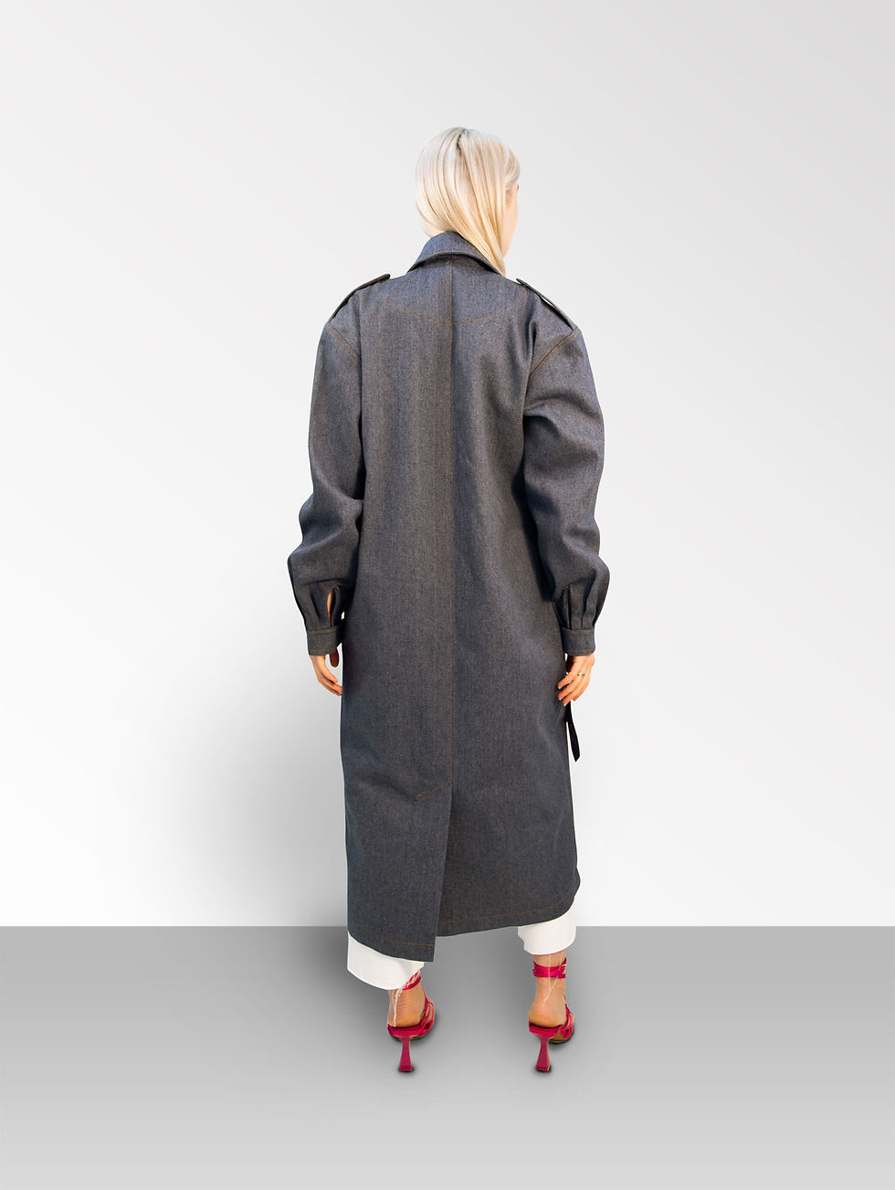 Thumbnail: Victoria trench-coat | Recycled denim