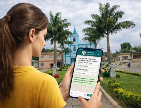 Prefeitura de Dores do Rio Preto lança chatbot no WhatsApp e aproxima serviços públicos da população.