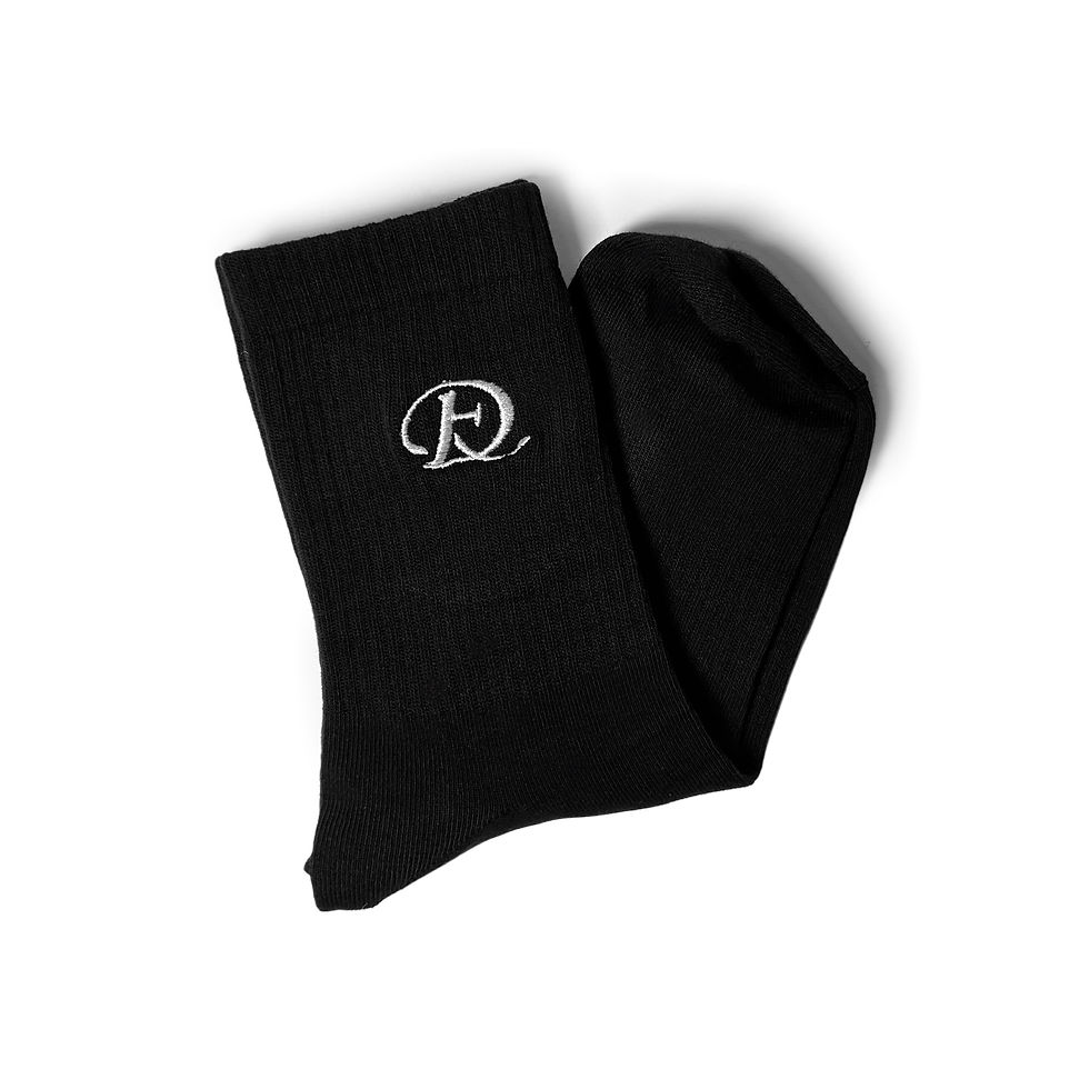 Thumbnail: FUCKING DEPRESSED Logo Socks (Black)