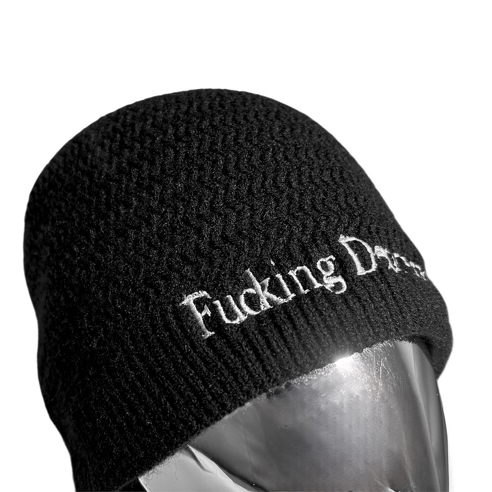 Thumbnail: FUCKING DEPRESSED Beanie (Extra warm ver.)