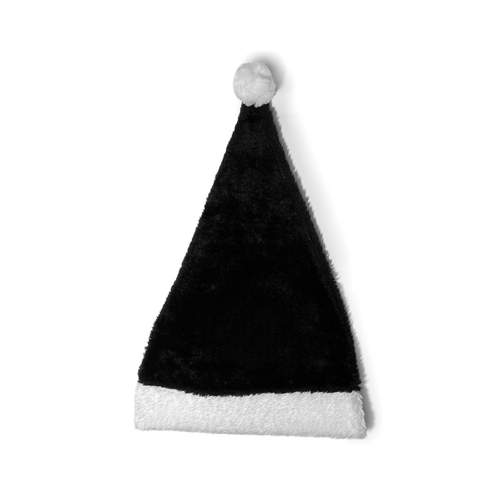 Thumbnail: FUCKING DEPRESSED Christmas Hat Duo (Black)