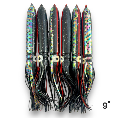Black Bulb Squid - 10 Pack | Sterling Tackle