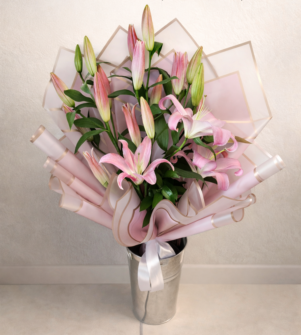 Ramo de Lirios Rosados Elegancia