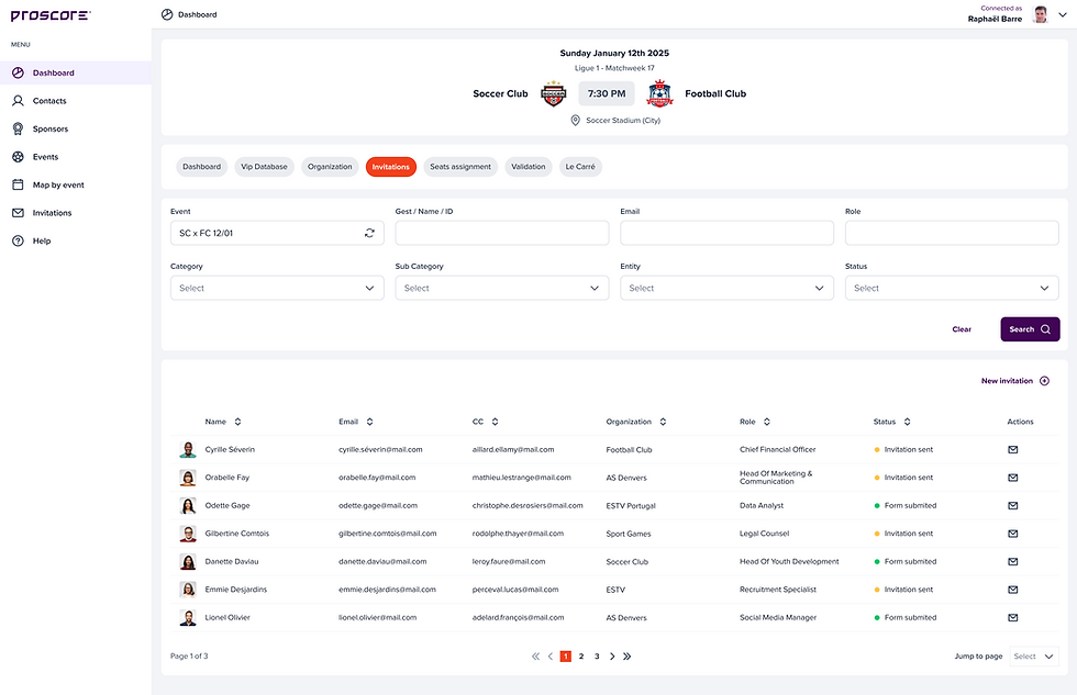 Proscore Screenshot