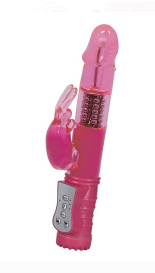 5458 - Jack Rabb Vibrador Rotativo Com Estimulador Coelho 7 modos de vibração