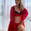 Miniatura: 934 - Robe Negligê de Tule Mais Alongado Atrás Com Manga Dupla Flaire