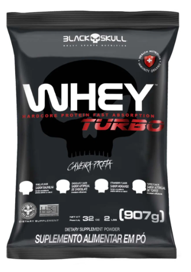 1767 - Whey Turbo Refil 907G Black Skull
