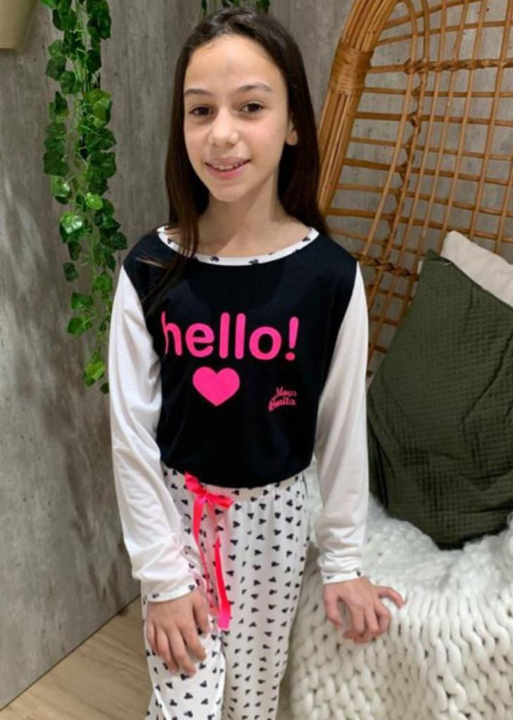 PJ17 -  Pijama Infantil Feminino