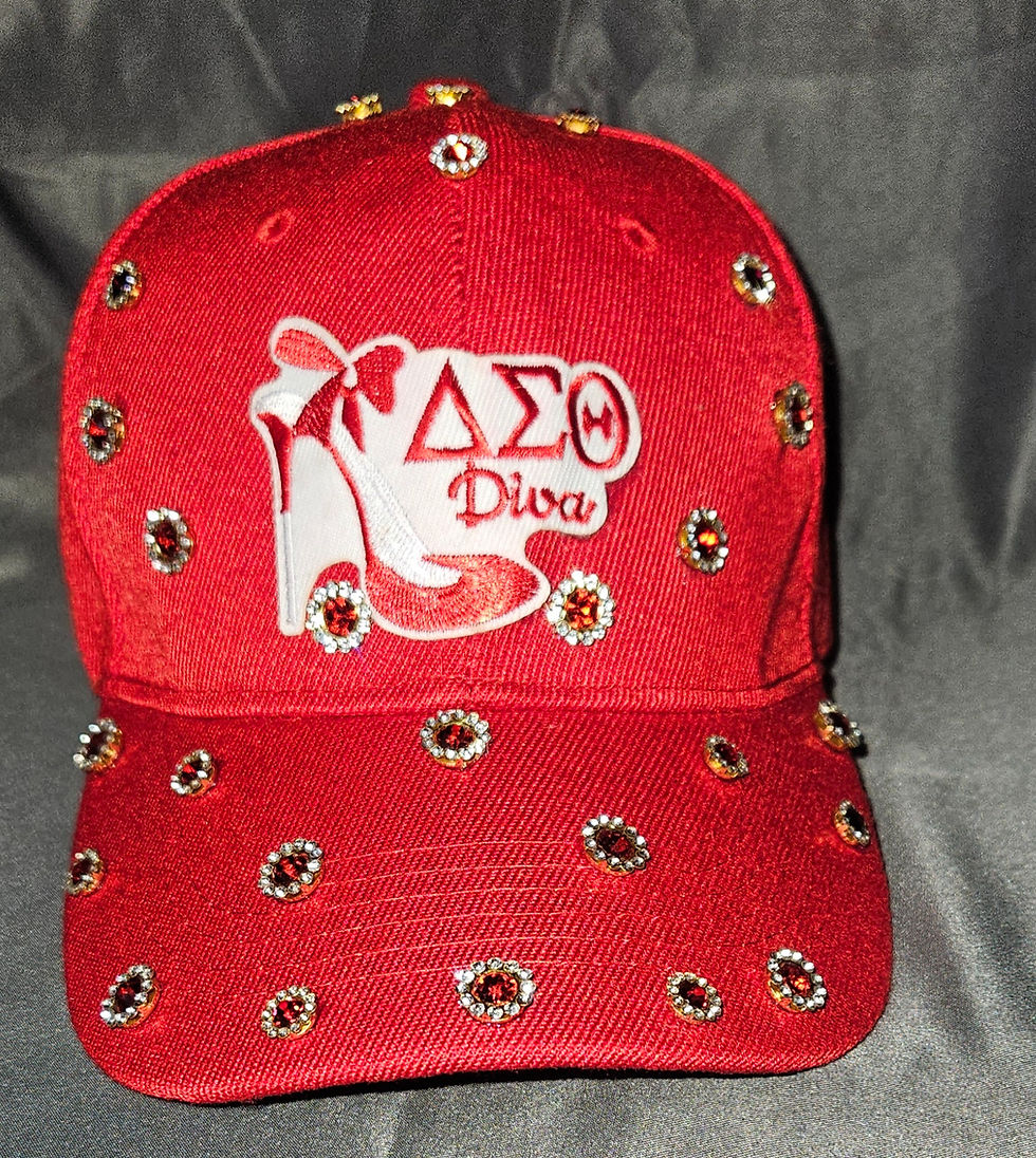 Red Stiletto Diva Bling Cap