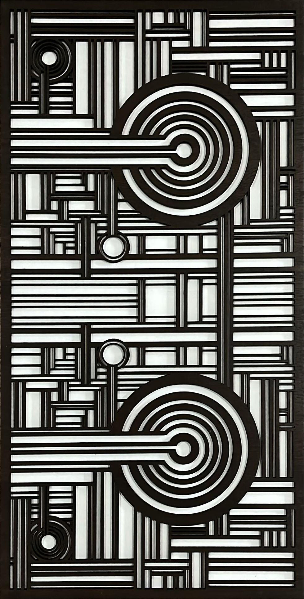 Thumbnail: One wood panel of multi panel wall art.