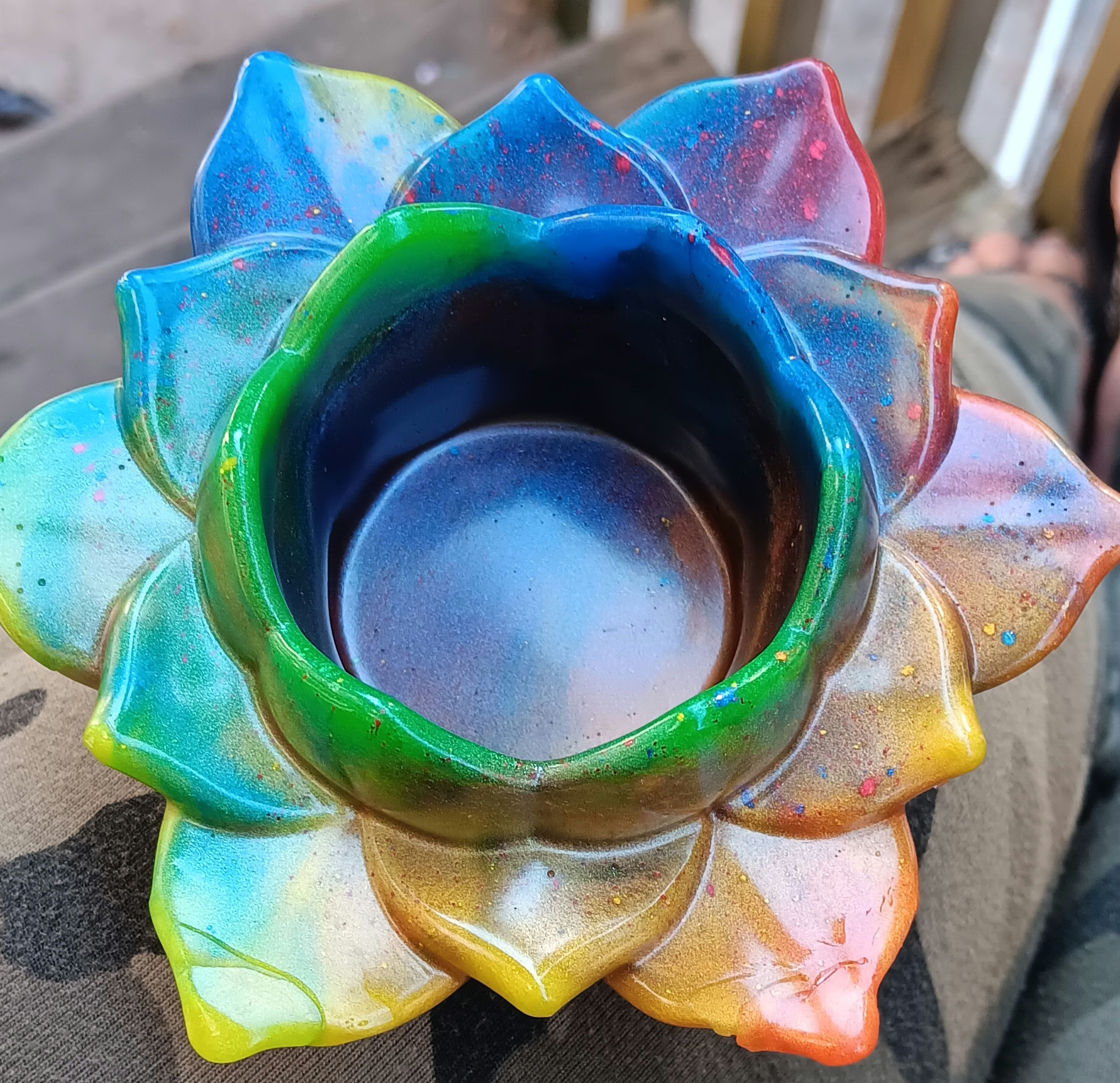 Lotus Flower, Tea Light Candle Holder