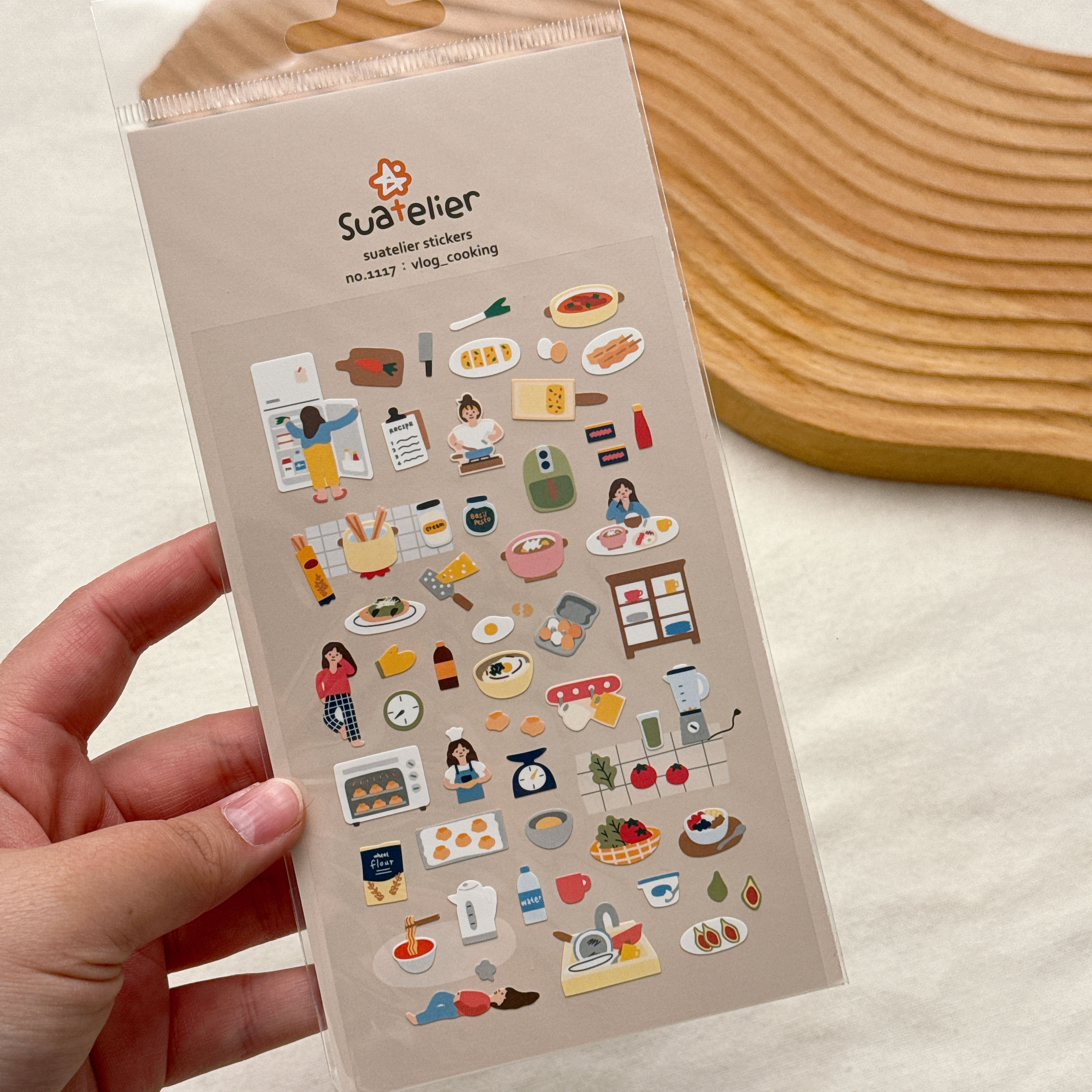 Vlog Cooking Sticker Sheet 