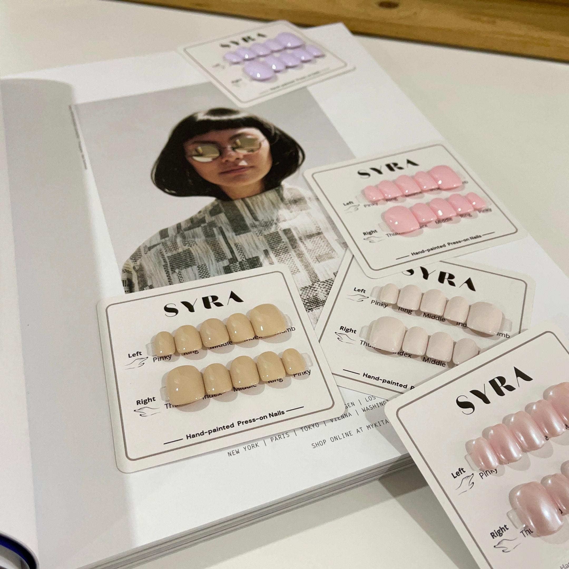 Syra Press-on Nails | Pastel & Nude