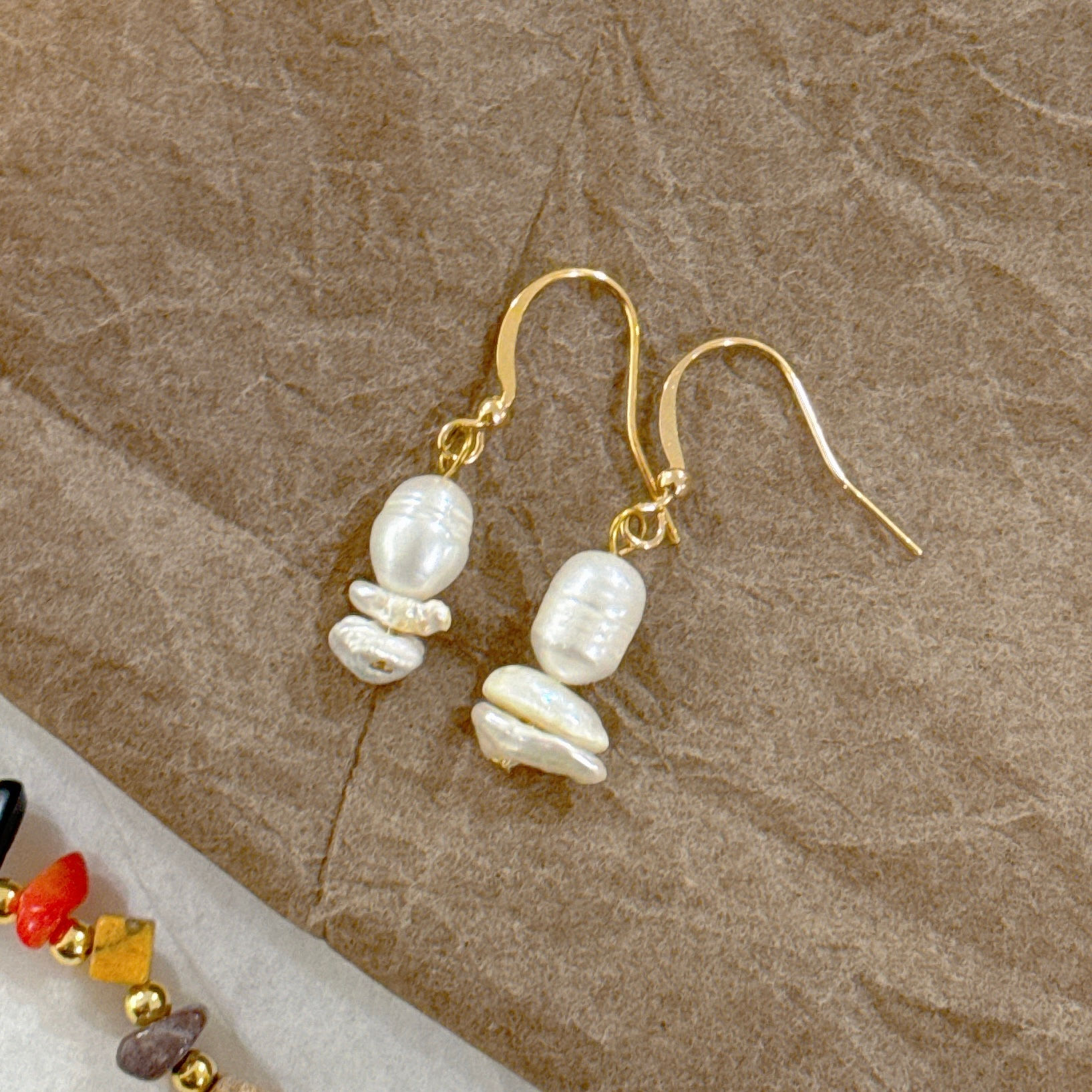 Sangon | Pearl Pebbles Earrings