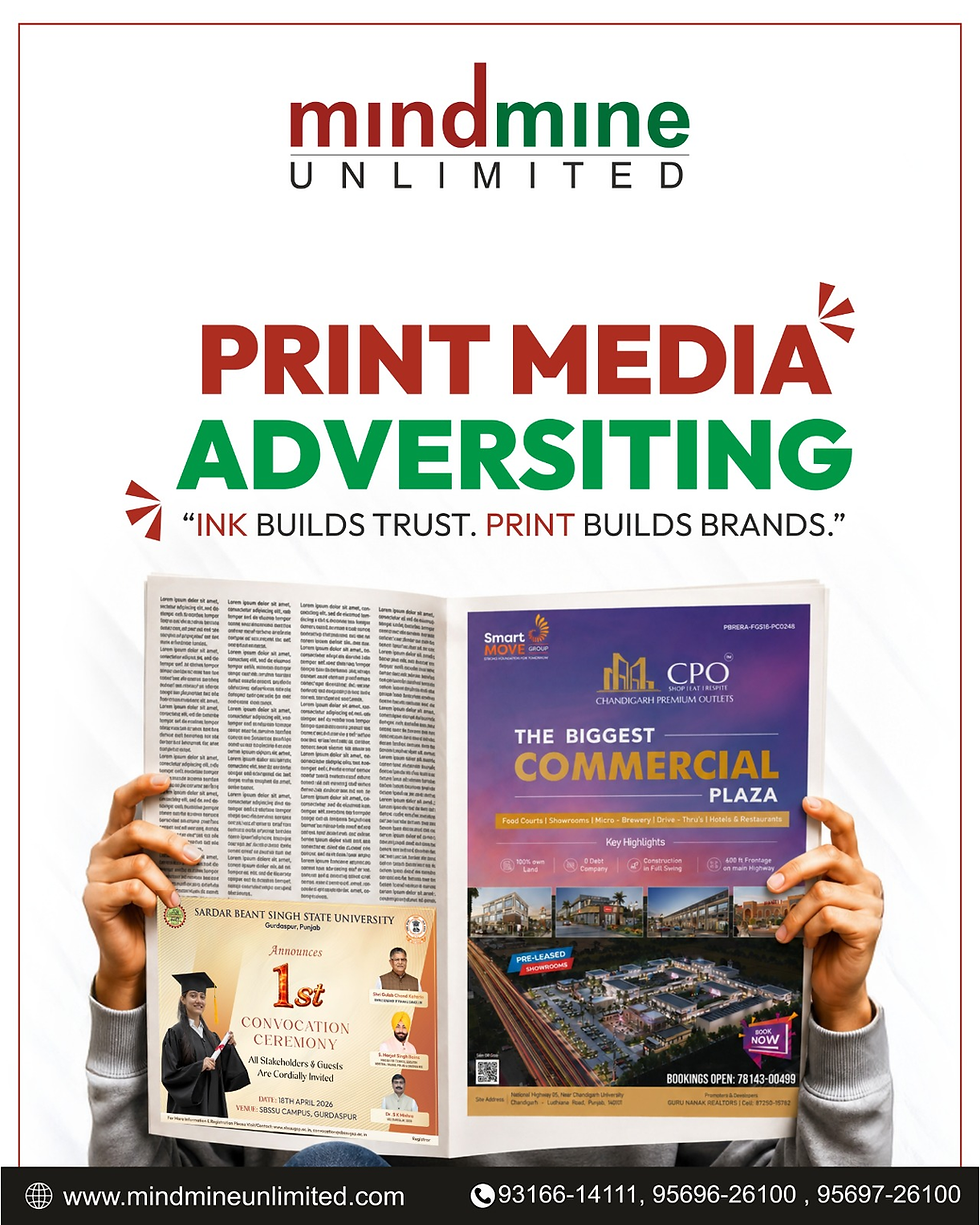 10 Benefits of Print Media Advertising for Chandigarh Business Growth in 2026-27