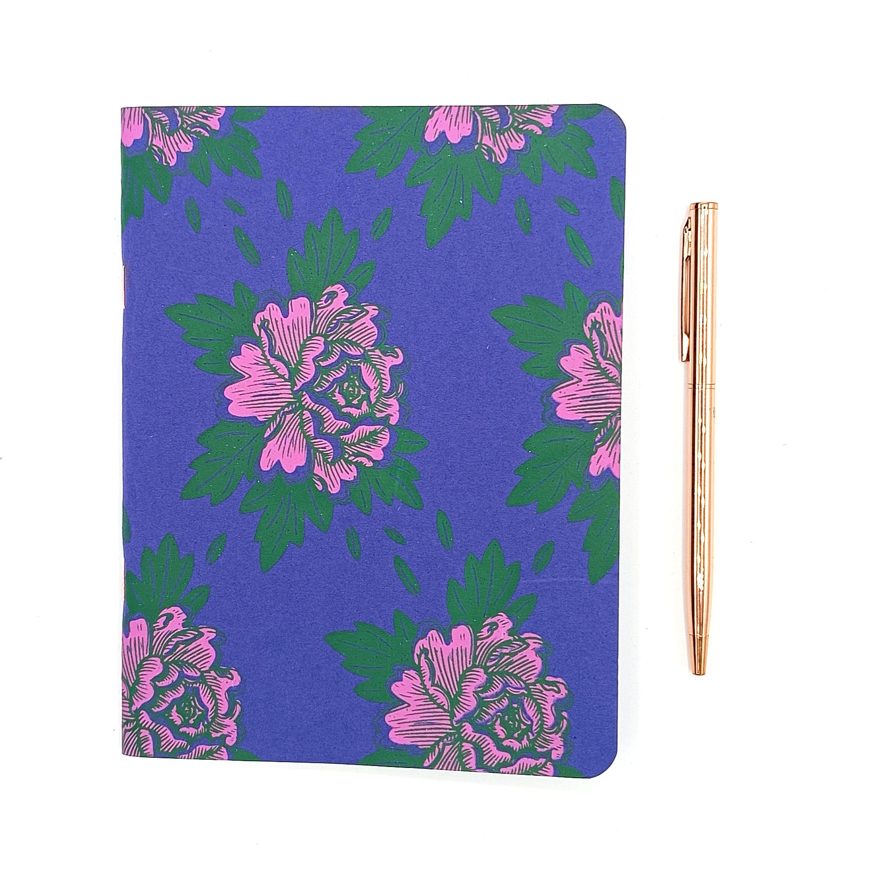 Pivoine Motif . Carnet de note . 14X18cm
