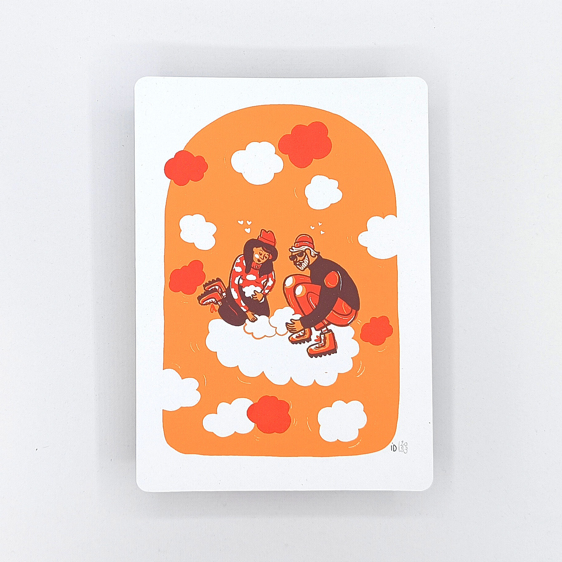 Décoration Amour Tête dans les nuages A5