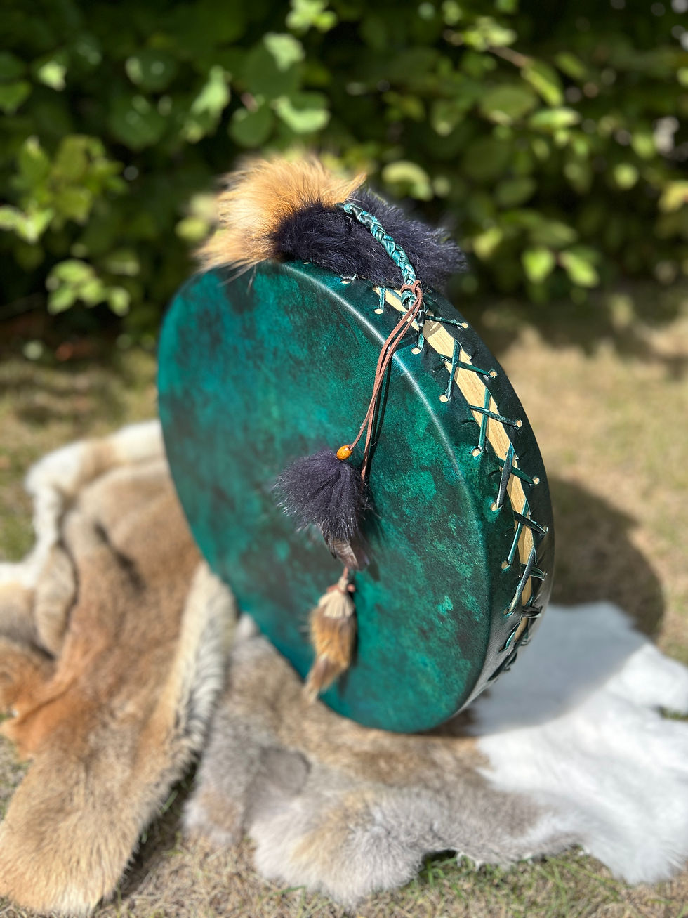 Thumbnail: dep green derr hide ocen drum filled with crystals
