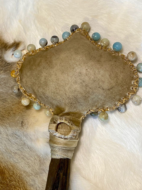 view of a shamanic rattle
