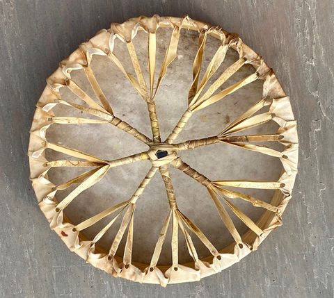 rear view of a shamanic drum for sale