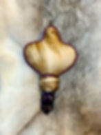deer hide and amethyst shamanic rattle