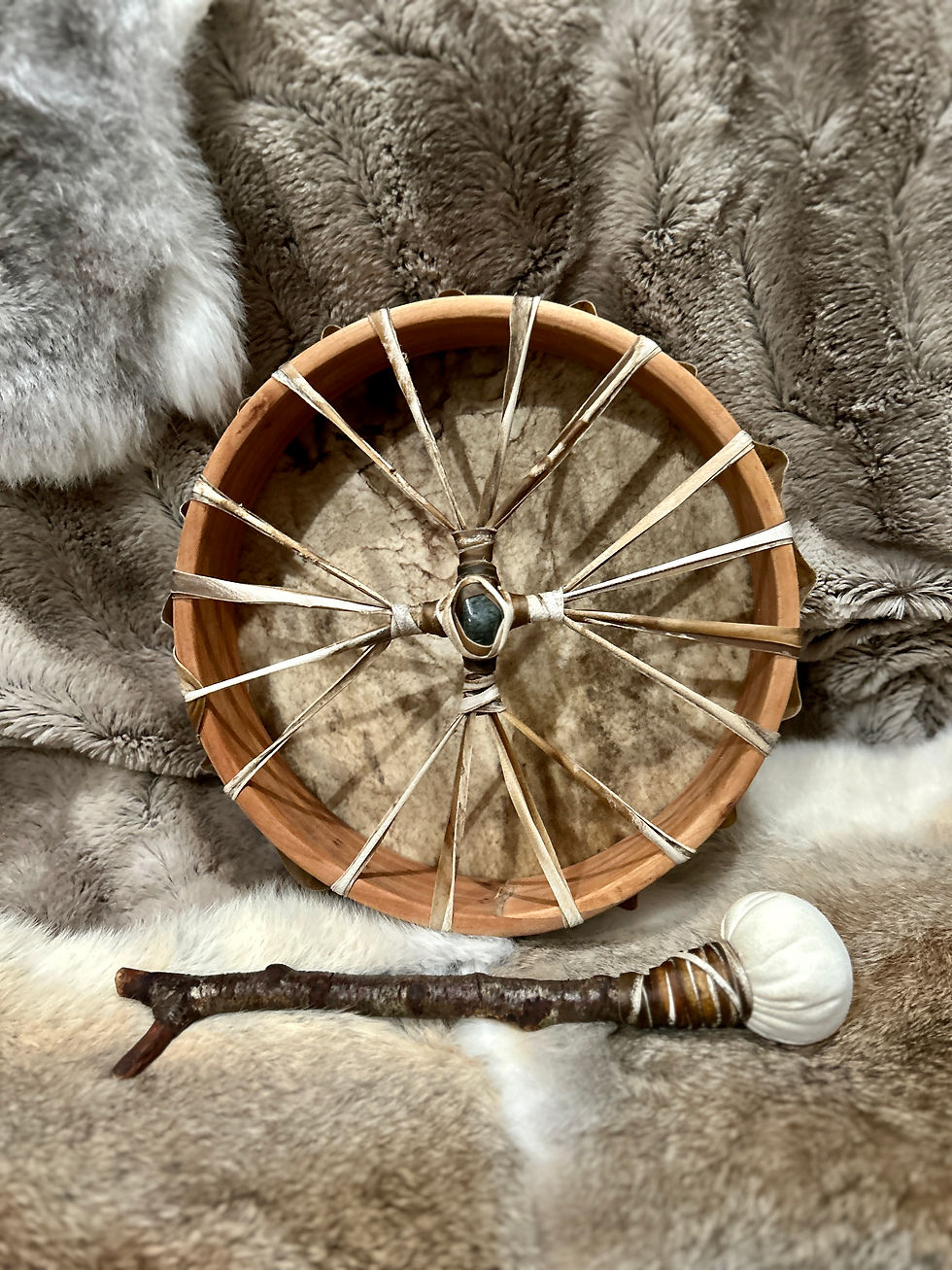 10 inch deer hide shamanic drum