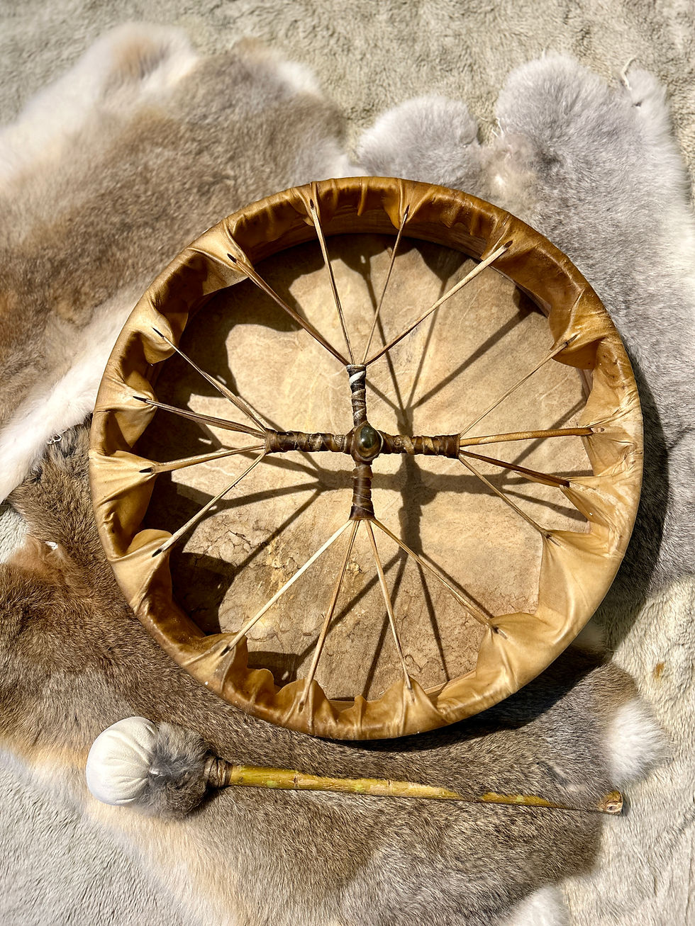 16 inch deer hide shamanic drum for sale