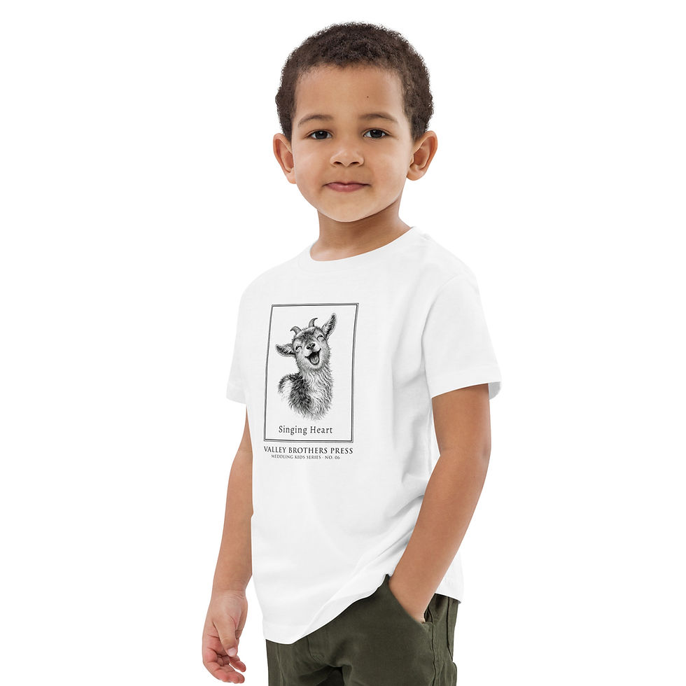 Miniature : The Singing Heart - Organic cotton kids t-shirt