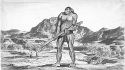 Jimbra/Tjangara by Philippe Coudray/Background by Hans Heysen