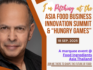 Pitching at at the Asia Food Business Innovation Summit & Hungry Games | Fi Asia Thailand 2025 in Bangkok on 18-Sep-2025.