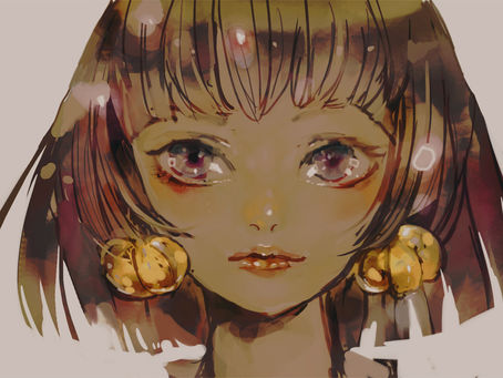 パンプキンイヤリングの少女 (Pumpkin Earrings Girl)