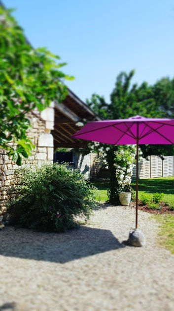 Charming terrace opening onto the garden