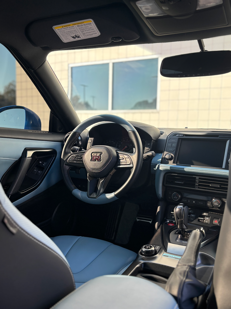 Close-up view of interior detailing on a freshly vacuumed car floor mat in San Jose, CA