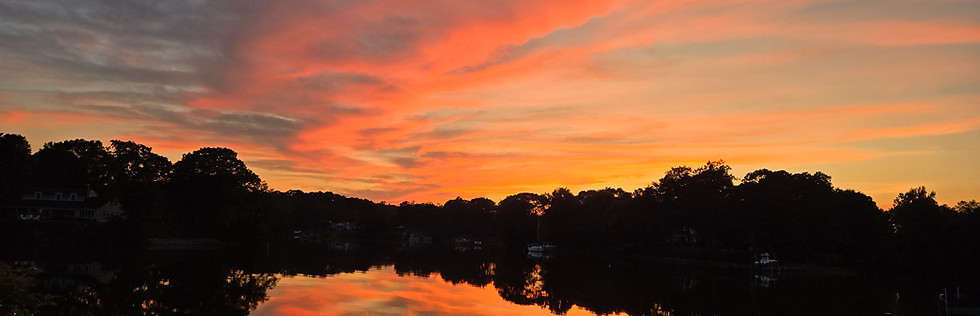 Sunset view of Dymer Creek, White Stone, VA