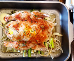 [脆皮烤雞。小撇步]