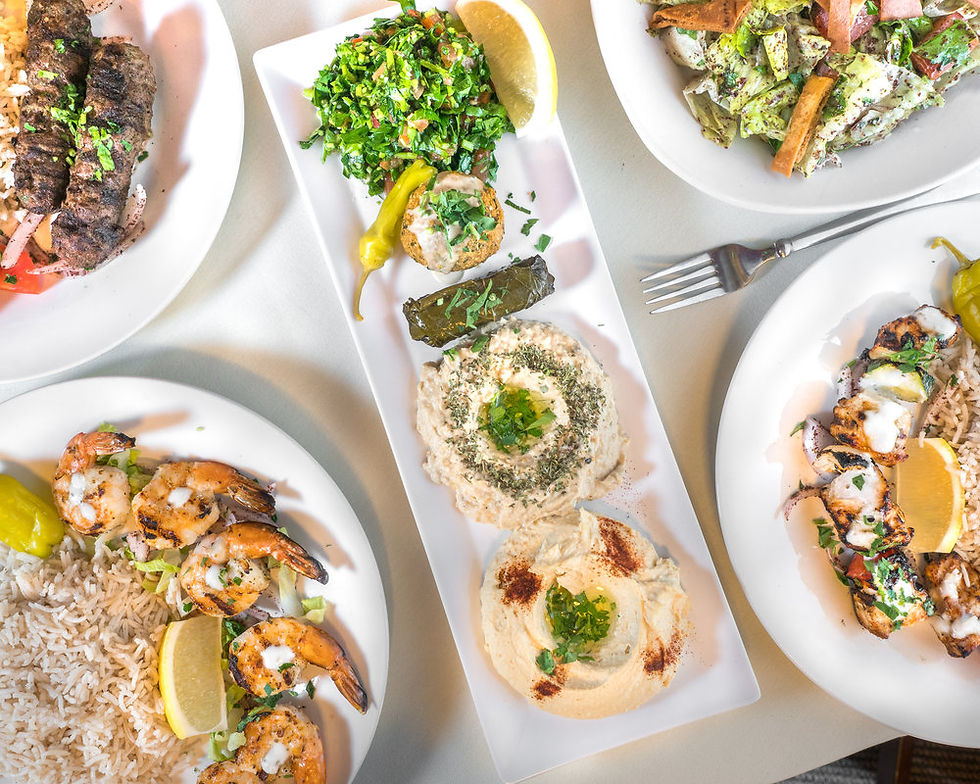 Arranged Food and Objects