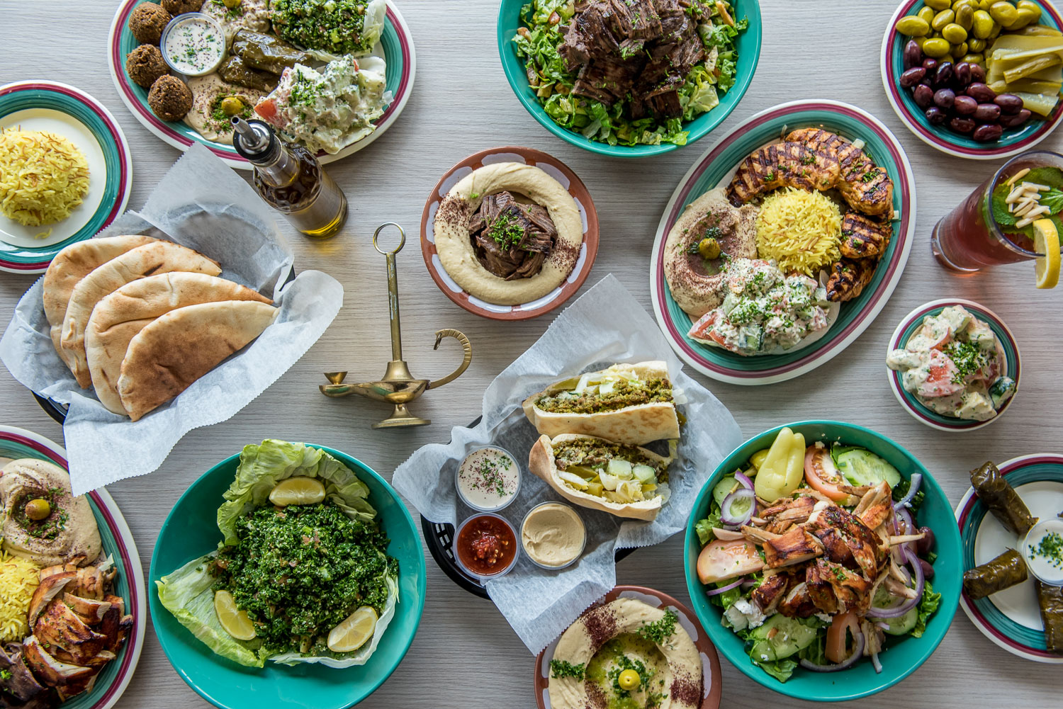 Arranged Food and Objects