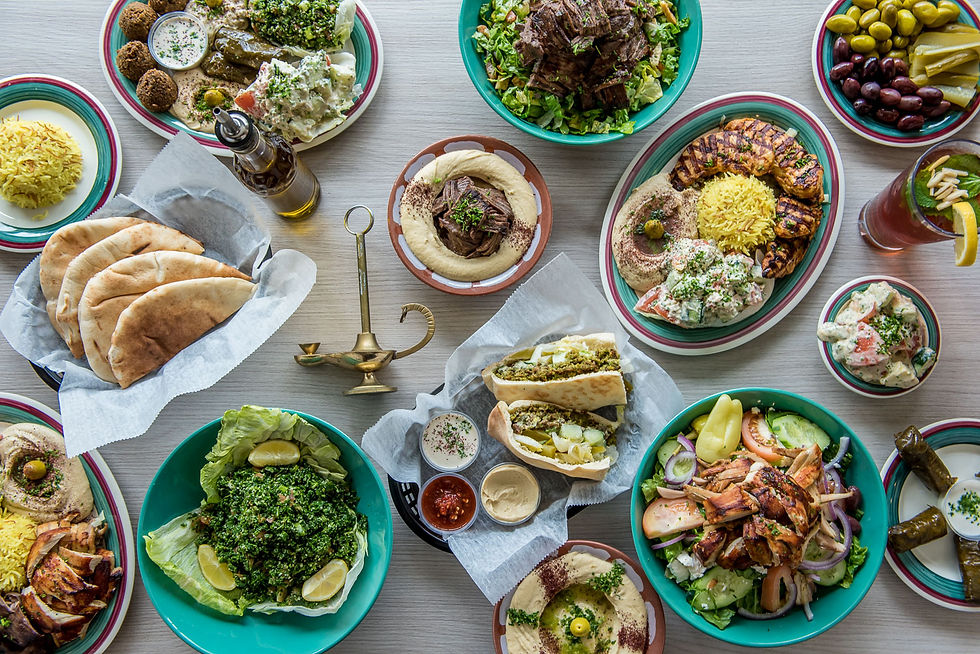 Arranged Food and Objects